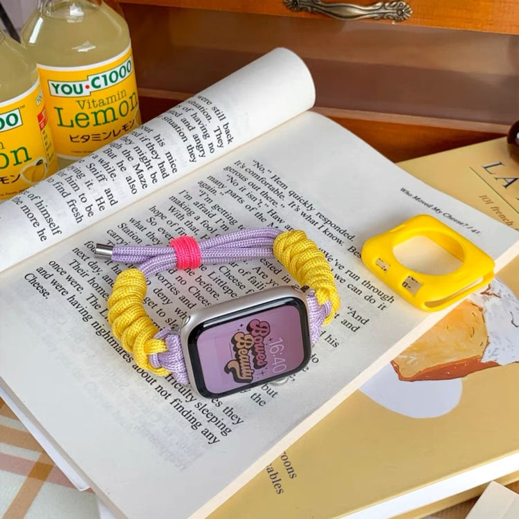 Super Kønt Metal Og Nylon Universal Rem passer til Apple Smartwatch - Flerfarvet#serie_1