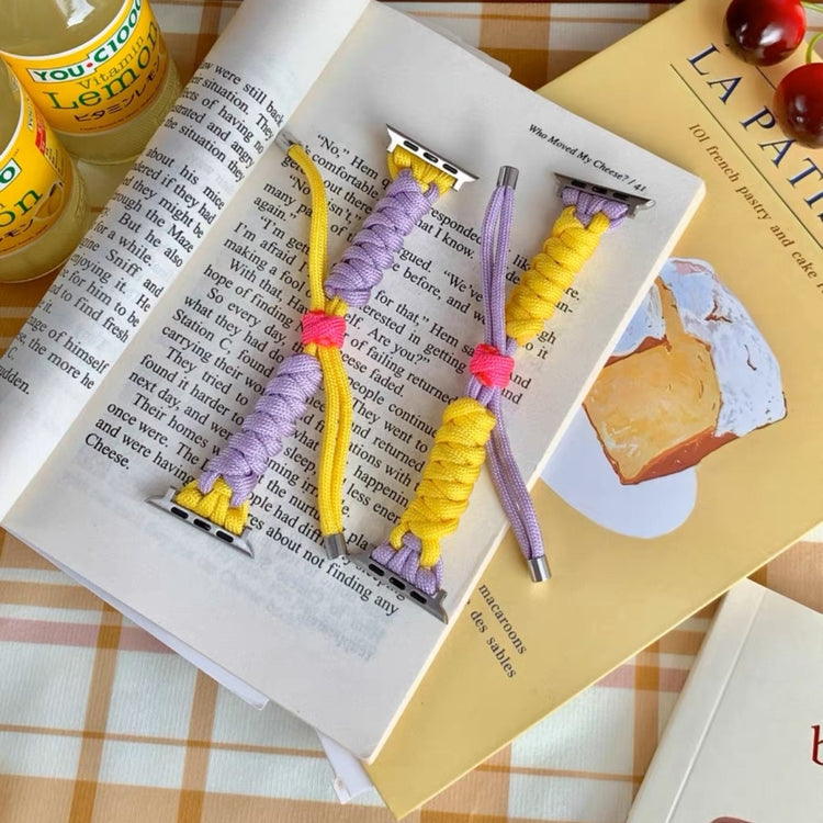 Super Kønt Metal Og Nylon Universal Rem passer til Apple Smartwatch - Flerfarvet#serie_2