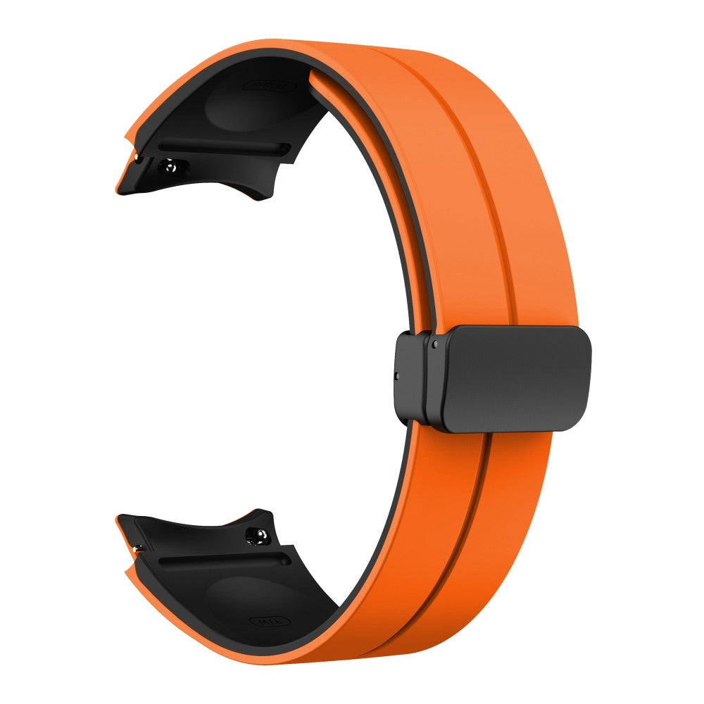 SkΓΈn Metal Og Silikone Universal Rem passer til Samsung Smartwatch - Orange#serie_1
