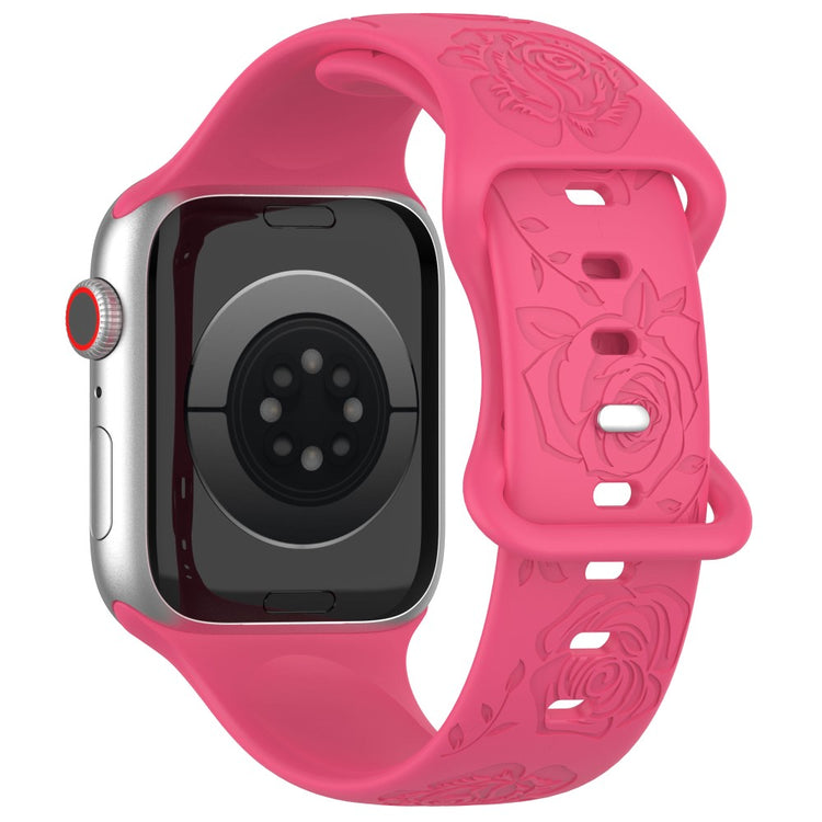 Holdbart Silikone Universal Rem passer til Apple Smartwatch - Pink#serie_13