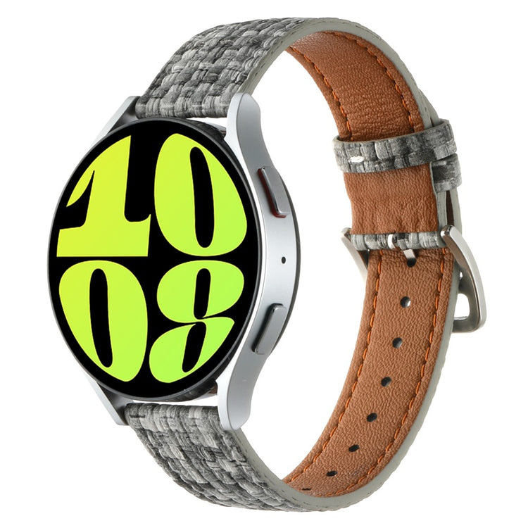 Vildt Fint Kunstlæder Universal Rem passer til Smartwatch - Sølv#serie_2