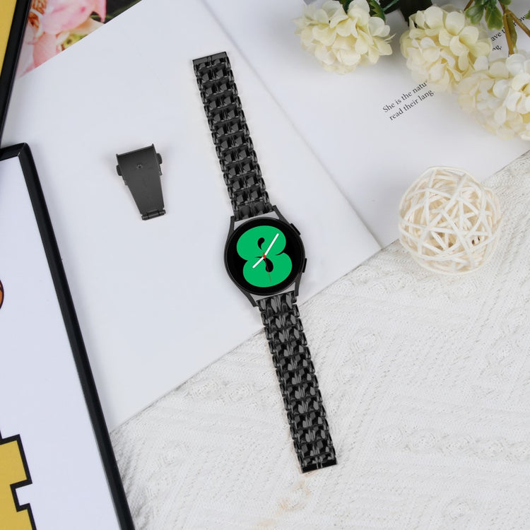 Rigtigt Fantastisk Metal Universal Rem passer til Samsung Smartwatch - Sort#serie_2