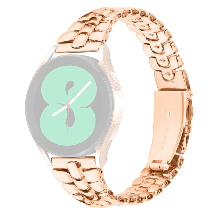 Glimrende Metal Rem passer til Garmin Vivomove 3 - Pink#serie_3