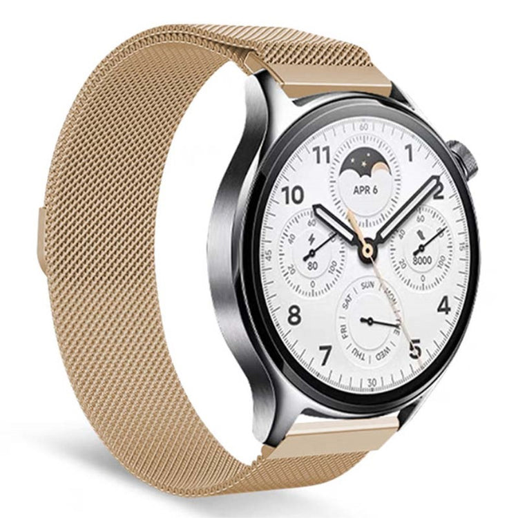 Meget Godt Metal Universal Rem passer til Smartwatch - Guld#serie_4