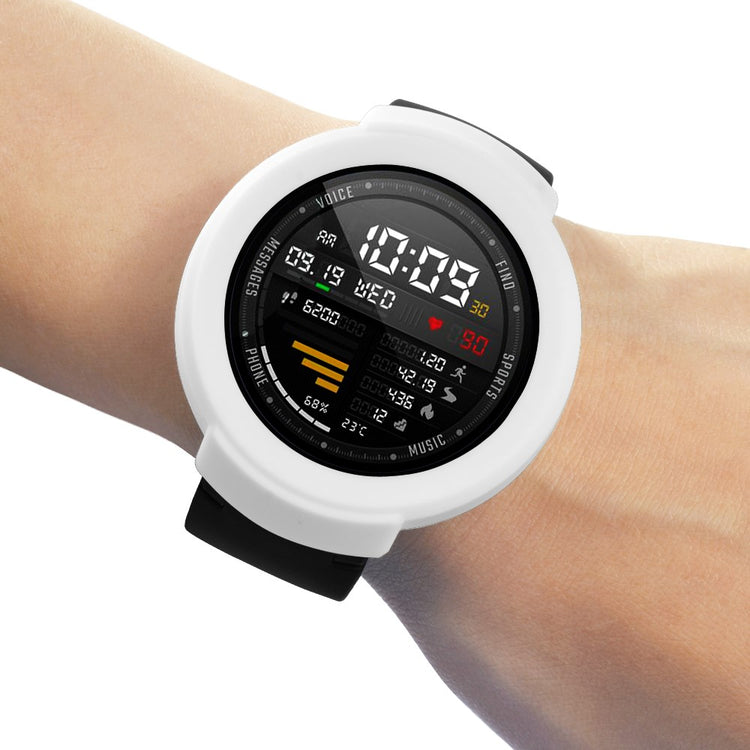 Huami Amazfit Verge / Verge Lite Silicone Bumper Frame Hollowed Protective Cover - White#serie_2