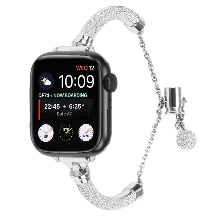 Super Smuk Metal Universal Rem passer til Apple Smartwatch - Sølv#serie_4
