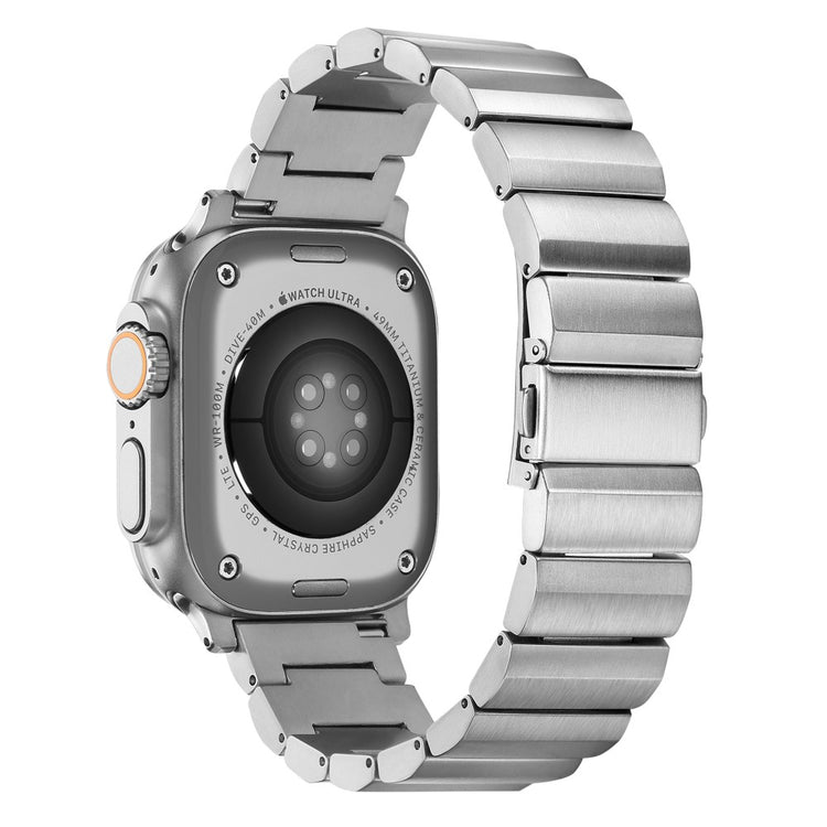 Super Sejt Metal Universal Rem passer til Apple Smartwatch - Sølv#serie_3
