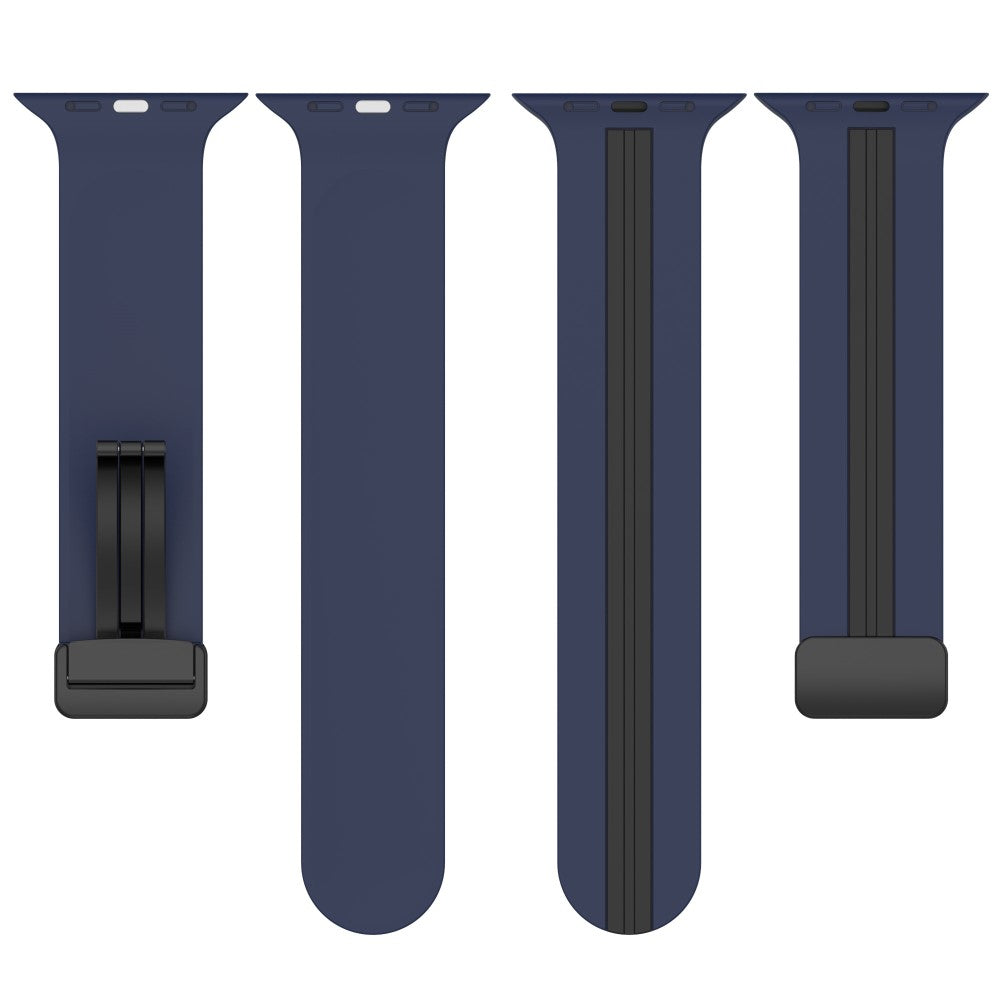 Helt Vildt Godt Silikone Universal Rem passer til Apple Smartwatch - Blå#serie_11