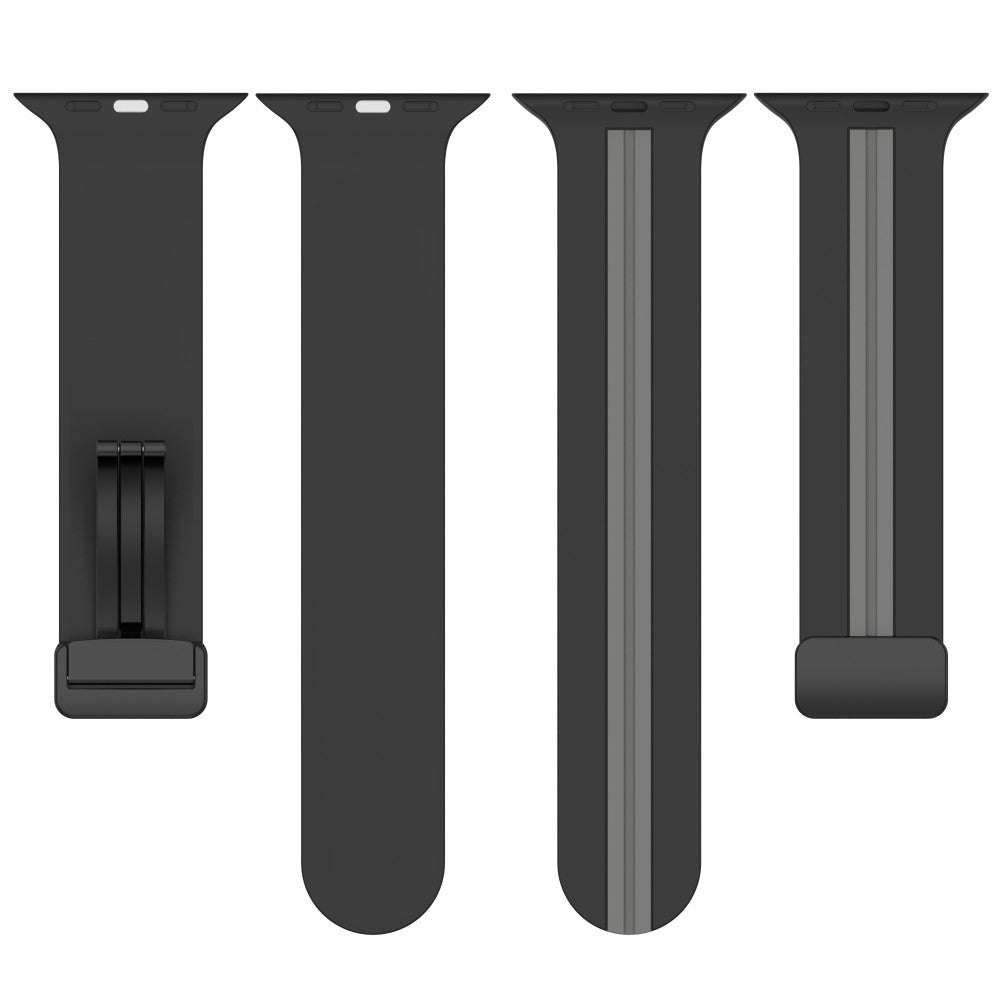 Helt Vildt Godt Silikone Universal Rem passer til Apple Smartwatch - Sort#serie_2