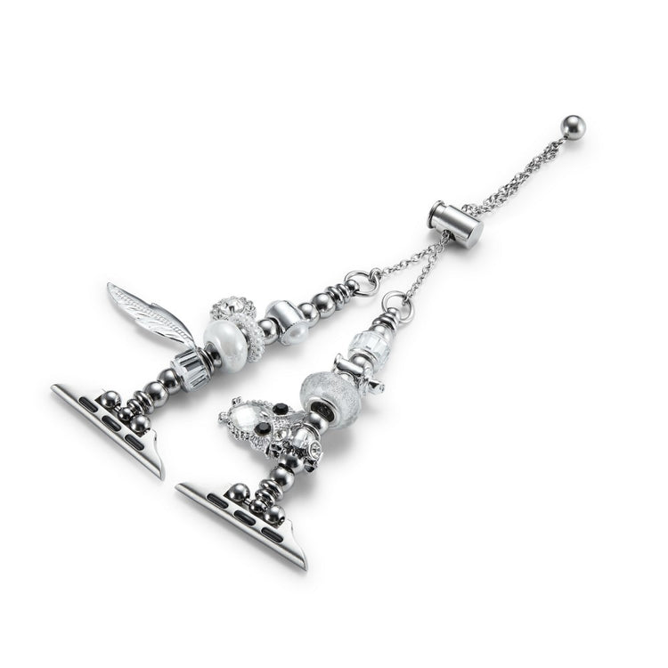 Vildt Smuk Metal Og Rhinsten Universal Rem passer til Apple Smartwatch - Sølv#serie_4