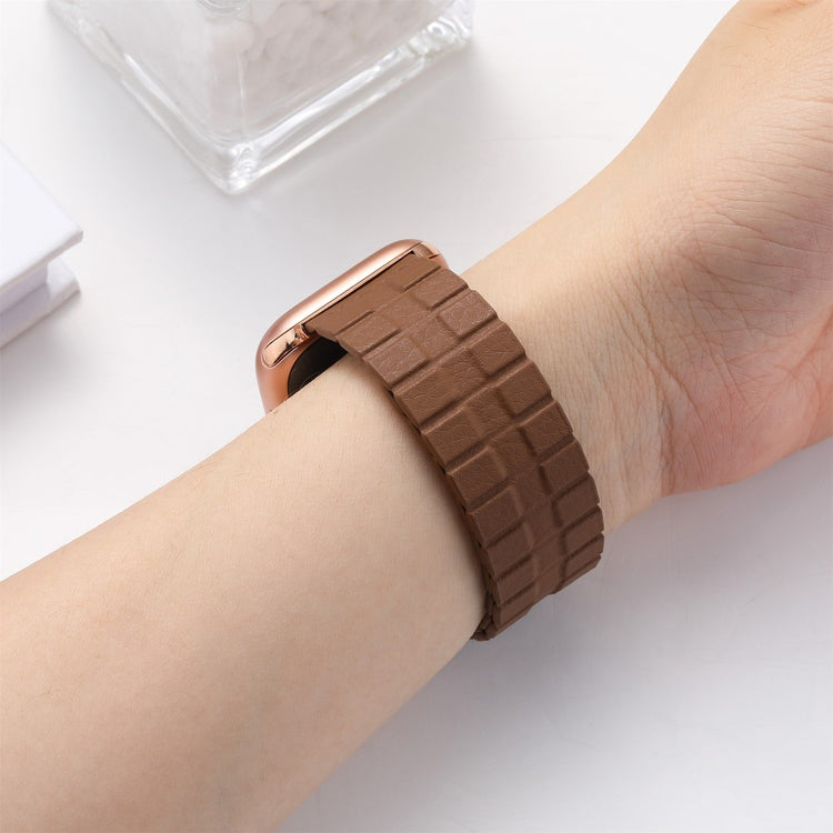 Meget Flot Ægte Læder Universal Rem passer til Apple Smartwatch - Brun#serie_13