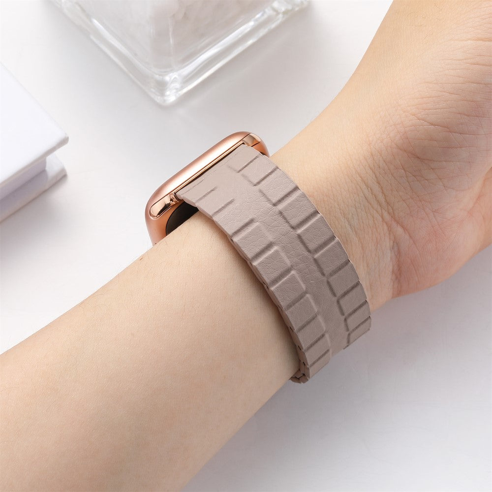 Meget Flot Ægte Læder Universal Rem passer til Apple Smartwatch - Brun#serie_4