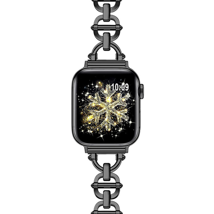 Meget Skøn Metal Universal Rem passer til Apple Smartwatch - Sort#serie_1