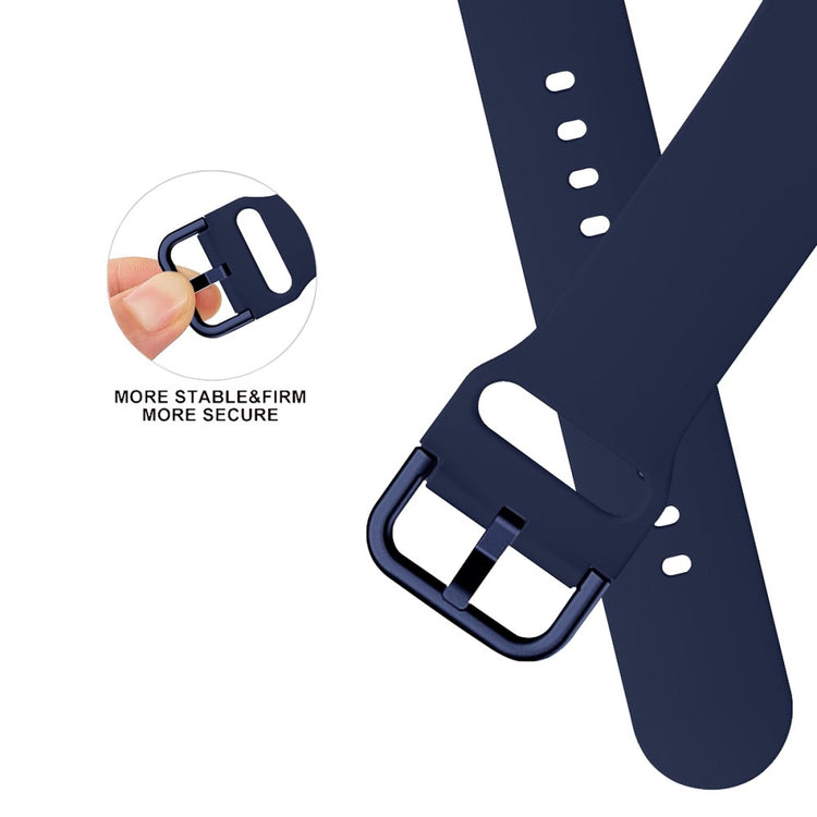 Flot Silikone Universal Rem passer til Apple Smartwatch - Blå#serie_10