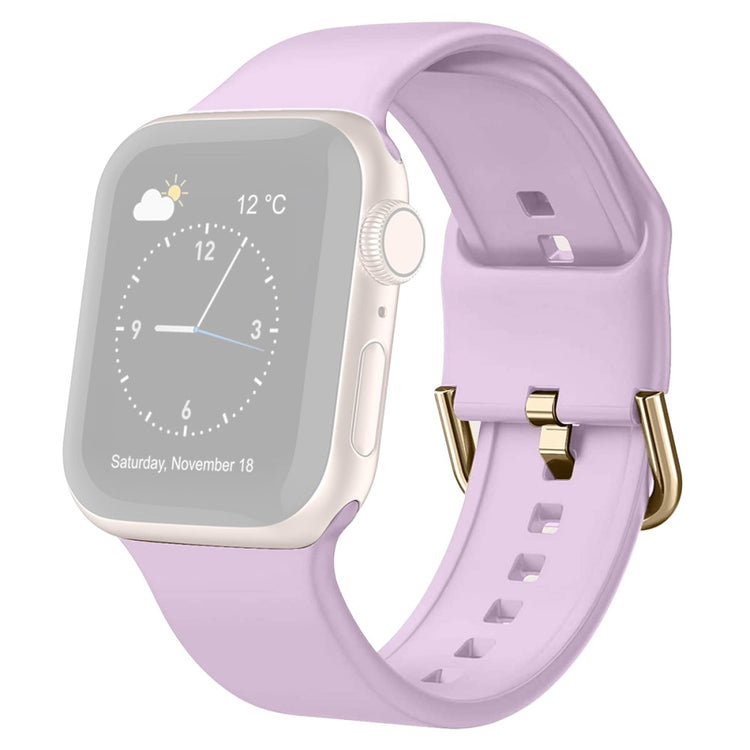 Flot Silikone Universal Rem passer til Apple Smartwatch - Lilla#serie_11