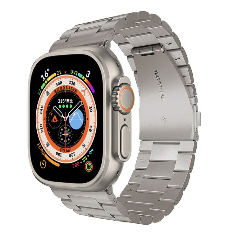 Meget Fed Metal Universal Rem passer til Apple Smartwatch - Sølv#serie_4