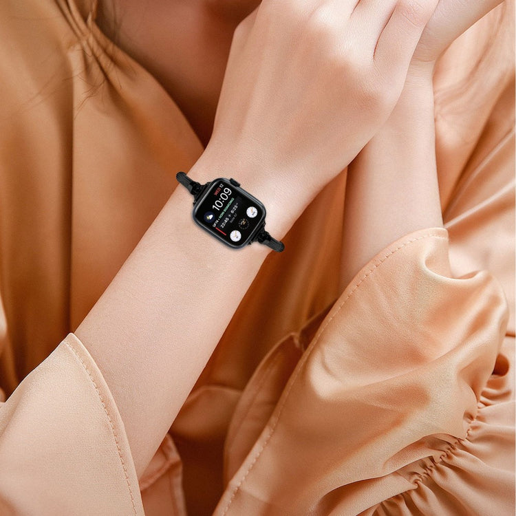 Rigtigt Fantastisk Metal Universal Rem passer til Apple Smartwatch - Sort#serie_1