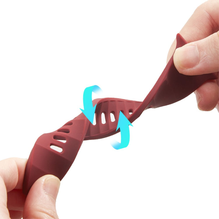 Mega Elegant Silikone Universal Rem passer til Apple Smartwatch - Rød#serie_1