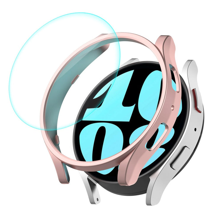 HAT PRINCE Samsung Galaxy Watch 6 (40mm) electroplated cover with tempered glass - Rose Gold#serie_6