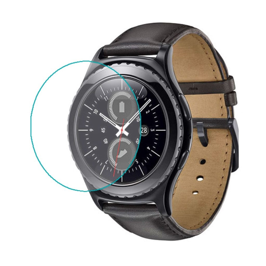 Samsung Gear S2 Hærdet Glas Skærmbeskytter - Rød#serie_220