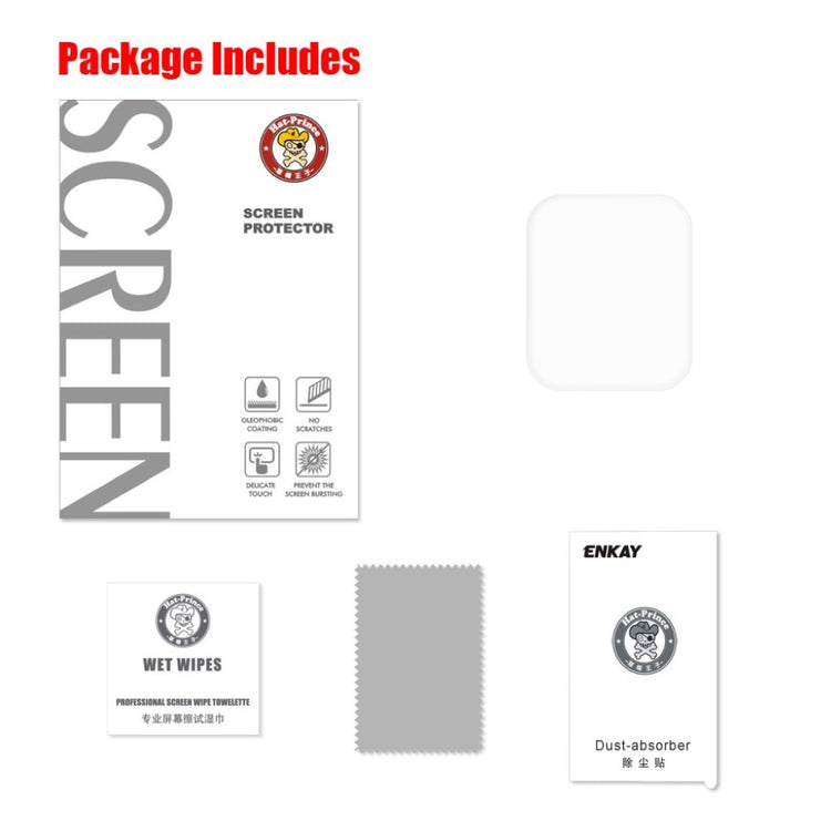 Apple Watch Series 4 44mm / Apple Watch 44mm Plastik  HD Skærmbeskytter - Gennemsigtig#serie_214