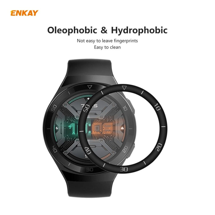 2stk Huawei Watch GT2e 46mm Plastik Skærmbeskytter - Sort#serie_2