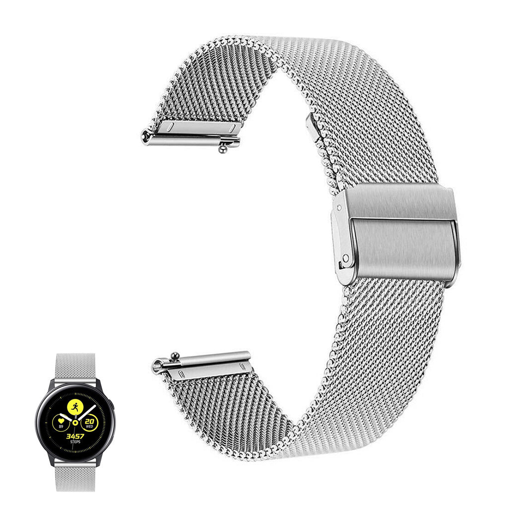 22mm Universal double buckle stainless steel watch band - Silver#serie_1
