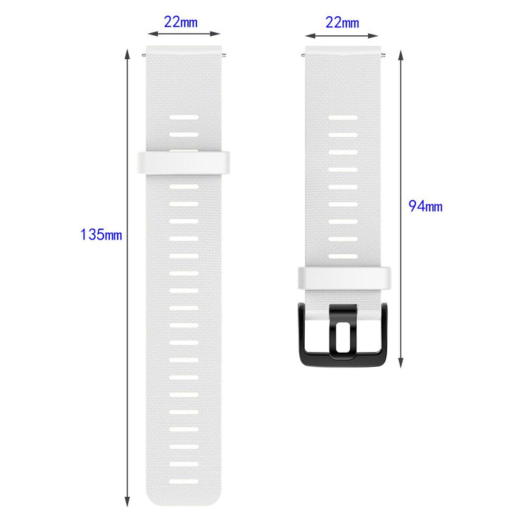 Helt vildt nydelig Universal Silikone Urrem - Hvid#serie_1