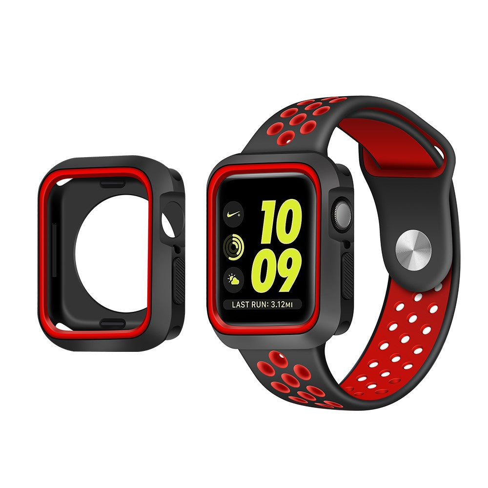 Apple Watch Series 7 41mm  Silikone Bumper  - RΓΈd#serie_1