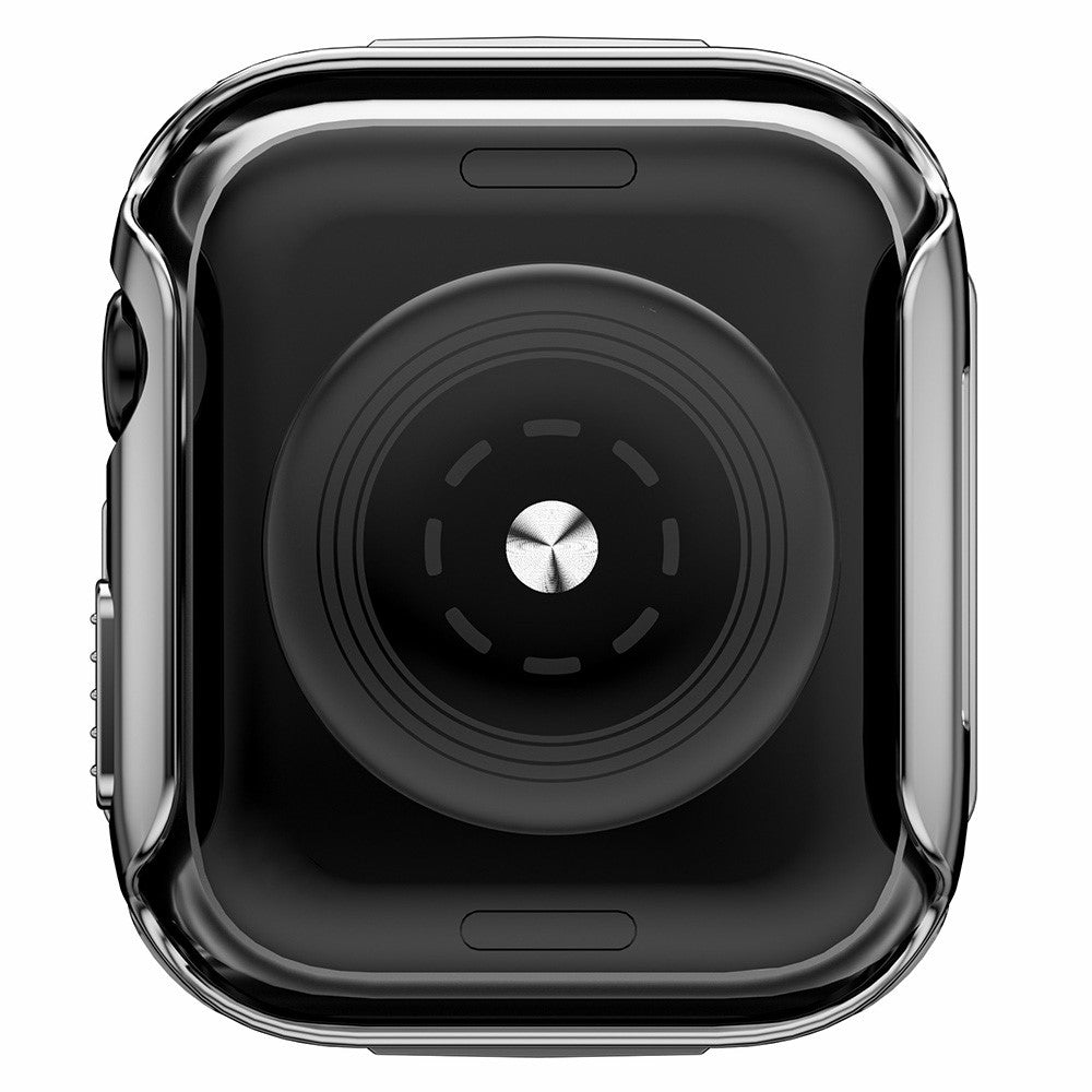 Rigtigt Fint Apple Watch Series 7 45mm Cover med Skærmbeskytter i Plastik og Hærdet Glas - Sølv#serie_7