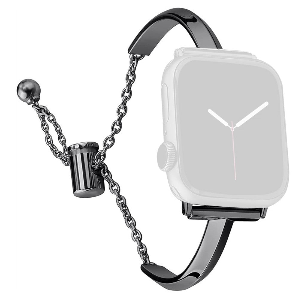Helt Vildt KΓΈnt Metal Universal Rem passer til Apple Smartwatch - Sort#serie_1