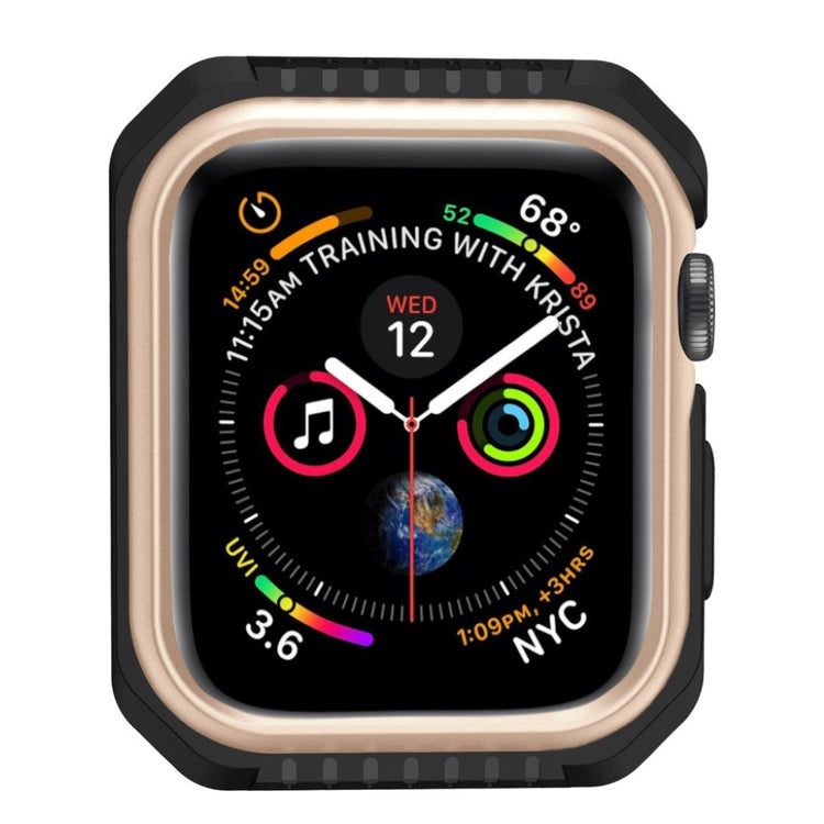 Apple Watch Series 5 40mm / Apple Watch 40mm Holdbar Metal Bumper  - Guld#serie_3