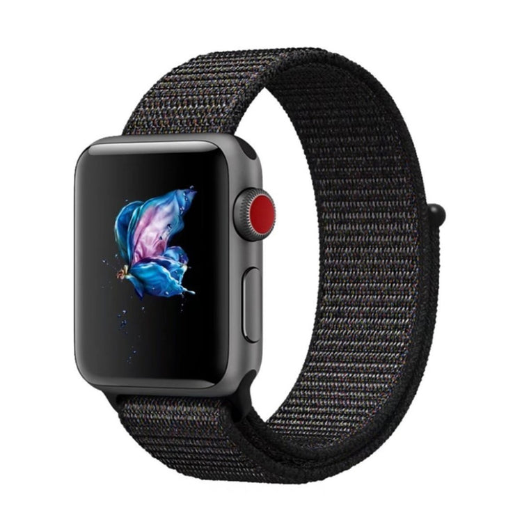 Meget sejt Apple Watch Series 5 40mm Nylon Rem - Sort#serie_1