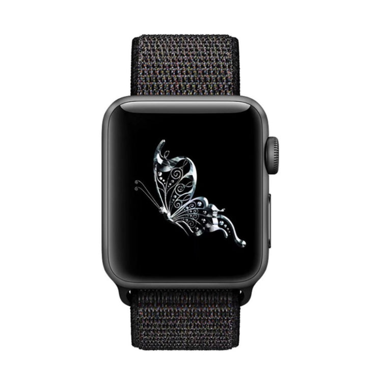 Meget sejt Apple Watch Series 5 40mm Nylon Rem - Sort#serie_1