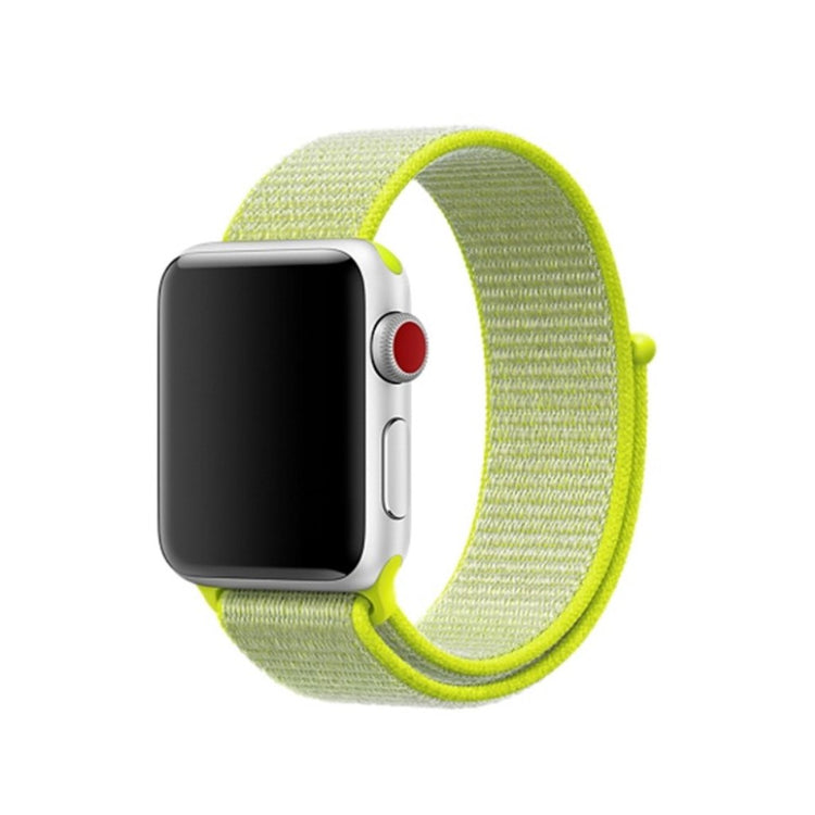Meget sejt Apple Watch Series 5 40mm Nylon Rem - Gul#serie_10