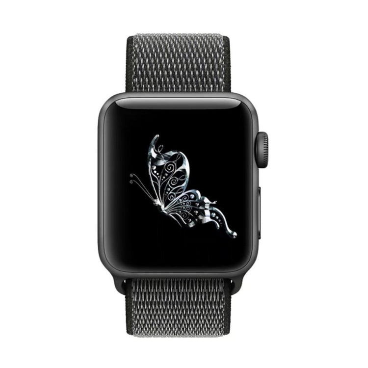Meget sejt Apple Watch Series 5 40mm Nylon Rem - Sort#serie_15