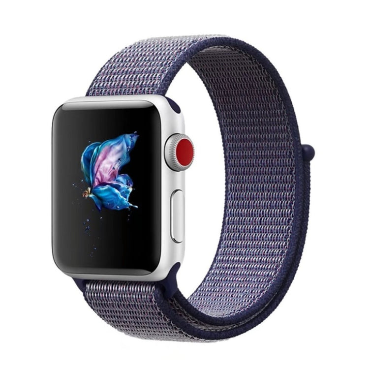 Meget sejt Apple Watch Series 5 40mm Nylon Rem - Blå#serie_16