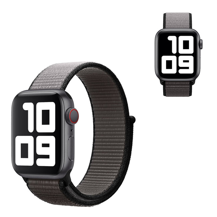 Meget sejt Apple Watch Series 5 40mm Nylon Rem - Sølv#serie_4