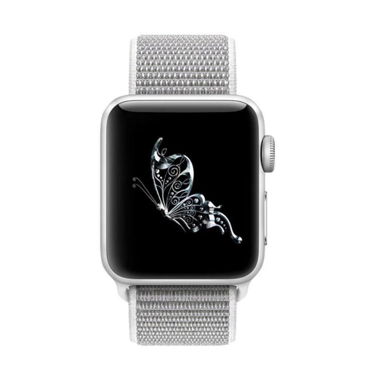 Meget sejt Apple Watch Series 5 40mm Nylon Rem - Sølv#serie_5