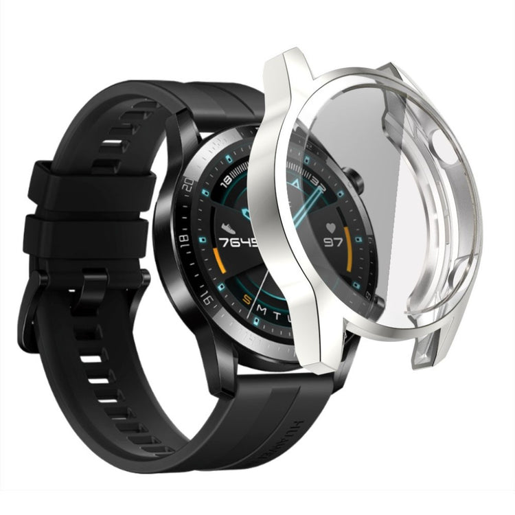Mega Fed Huawei Watch GT 2 46mm Silikone Cover - Sølv#serie_3