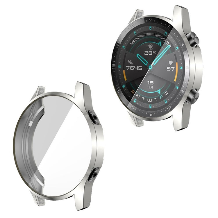 Mega Fed Huawei Watch GT 2 46mm Silikone Cover - Sølv#serie_3
