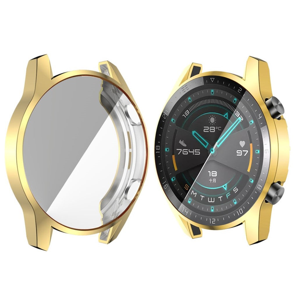Mega Fed Huawei Watch GT 2 46mm Silikone Cover - Guld#serie_6
