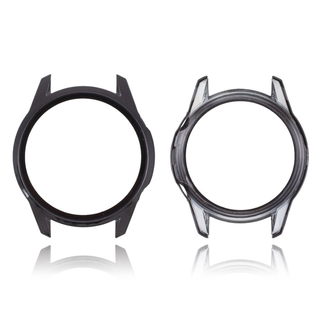 Mega Godt Huawei Watch GT 2 46mm Cover med Skærmbeskytter i Silikone og Hærdet Glas - Sort#serie_6