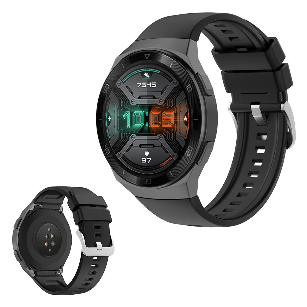 Meget kΓΈnt Huawei Watch GT 2e Silikone Rem - Sort#serie_1