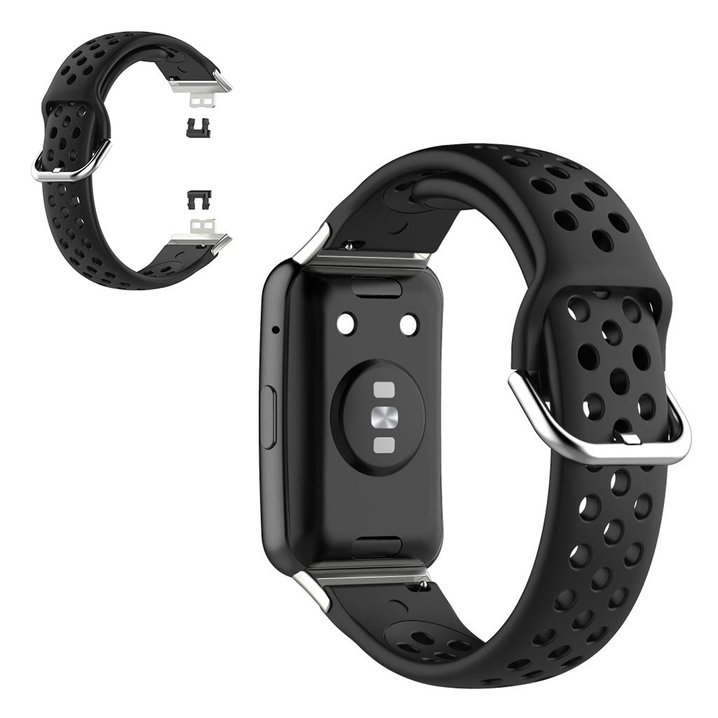 Super kønt Huawei Watch Fit Silikone Rem - Sort#serie_019