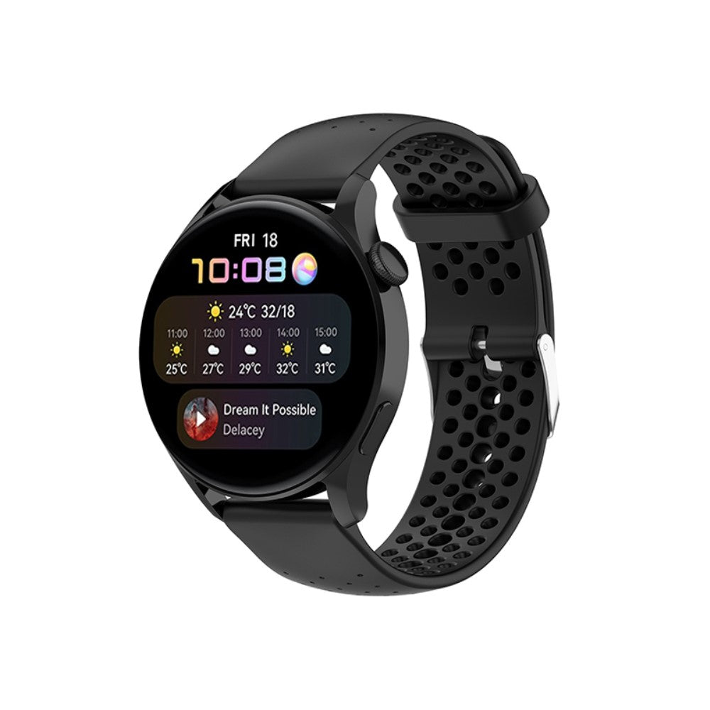 Meget fint Universal Huawei Silikone Rem - Sort#serie_1