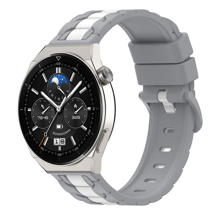 Meget elegant Universal Huawei Silikone Urrem - Sølv#serie_8