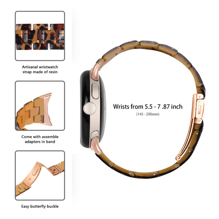 Vildt rart Google Pixel Watch Plastik Rem - Brun#serie_1