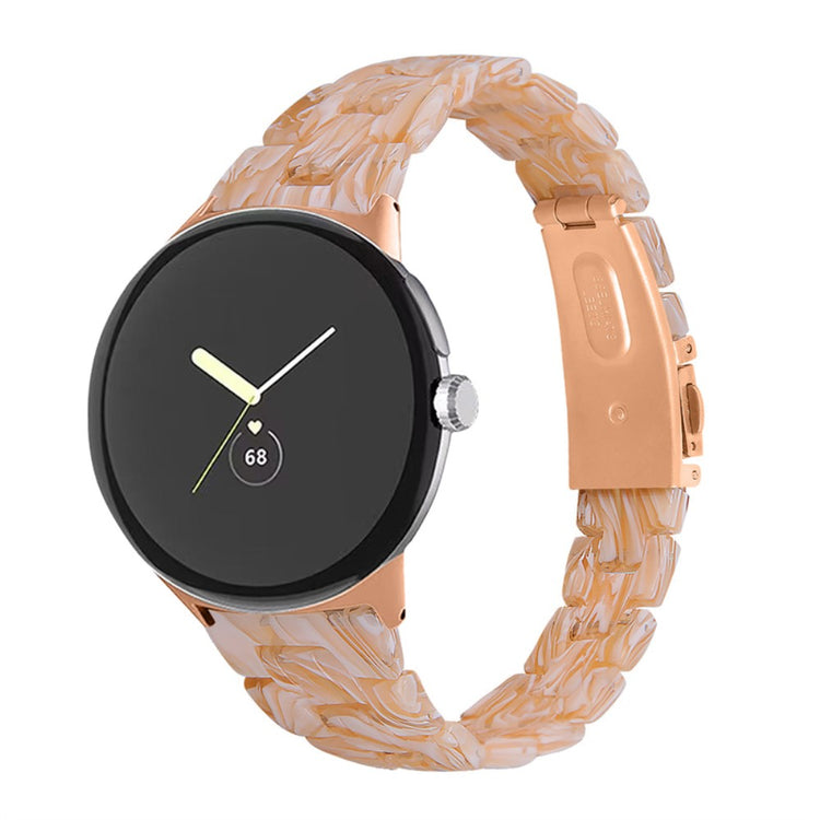Vildt rart Google Pixel Watch Plastik Rem - Brun#serie_12