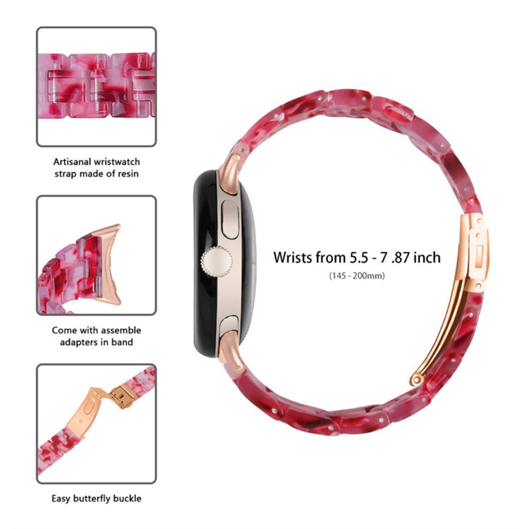 Vildt rart Google Pixel Watch Plastik Rem - Rød#serie_13